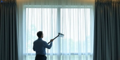 Commercial drapes cleaning service geebung hotels offices