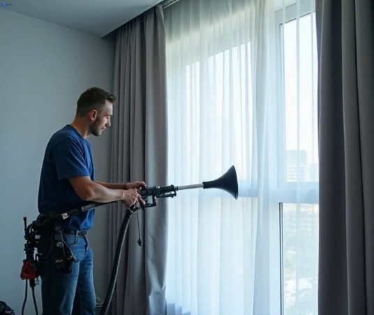 Professional drapes cleaning process tools Matty Curtain Cleaning geebung